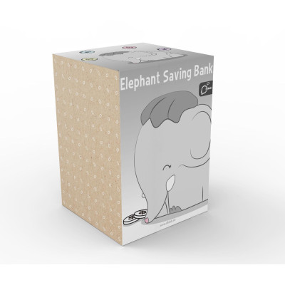 Касичка Dhink® - ELEPHANT, сива