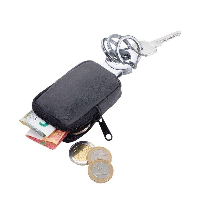 Ключодържател с калъф Troika-CLEAN CLICK, тъмносив