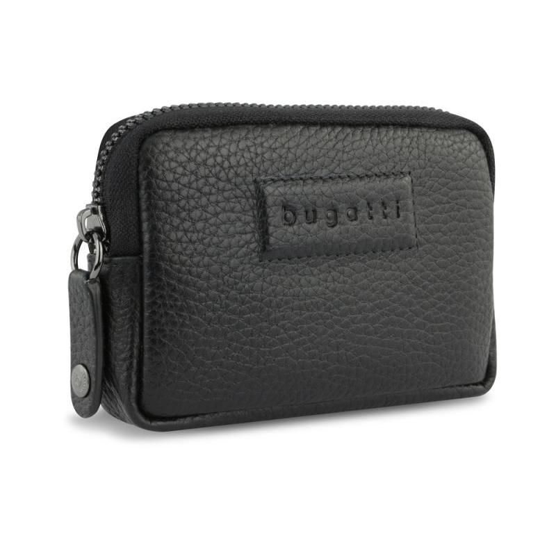 Кожен калъф за ключове Bugatti Elsa, черен