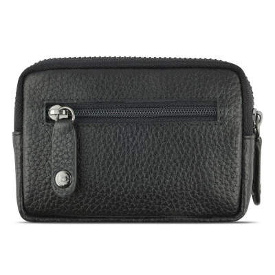 Кожен калъф за ключове Bugatti Elsa, черен