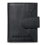 Кожен калъф за кредитни карти Bugatti Secure Smart RFID, черен