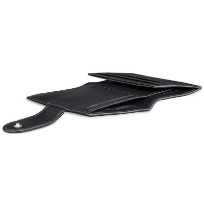 Кожен калъф за кредитни карти Bugatti Secure Smart RFID, черен