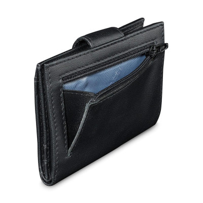 Кожен калъф за кредитни карти Bugatti Secure Smart RFID, черен