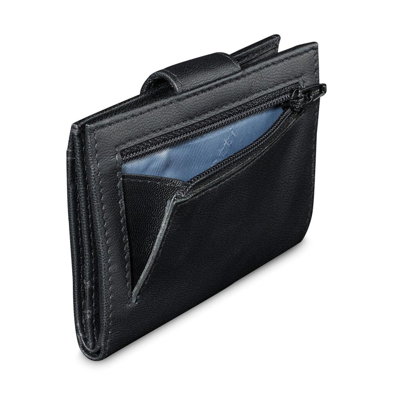 Кожен калъф за кредитни карти Bugatti Secure Smart RFID, черен