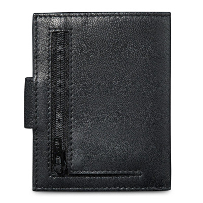 Кожен калъф за кредитни карти Bugatti Secure Smart RFID, черен