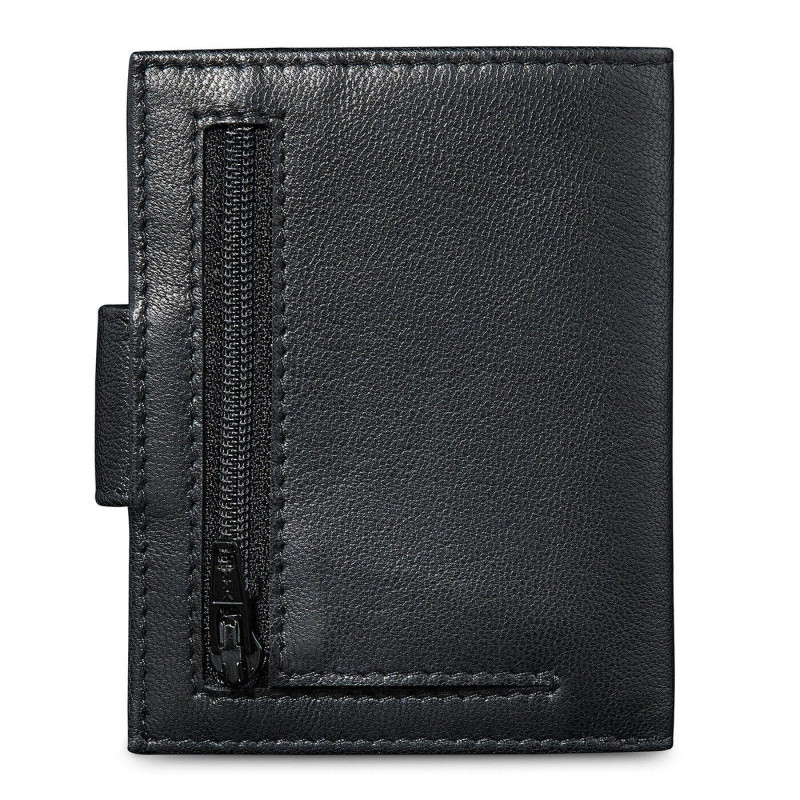 Кожен калъф за кредитни карти Bugatti Secure Smart RFID, черен