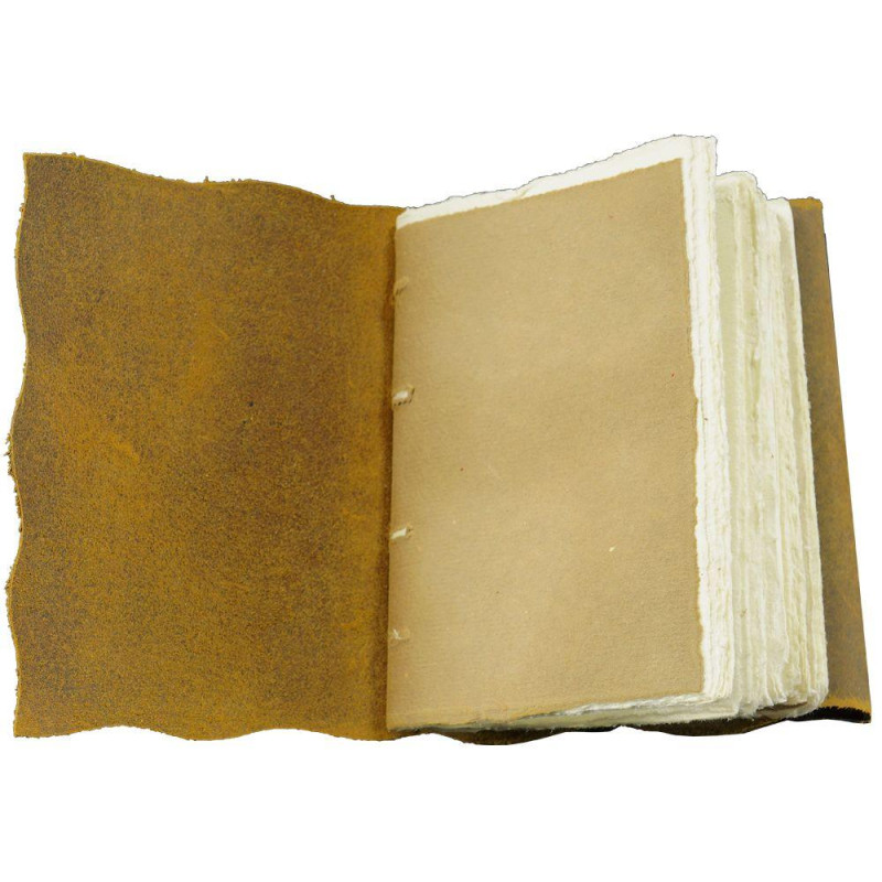 Кожен тефтер Yaatra, 180стр. 18х23см