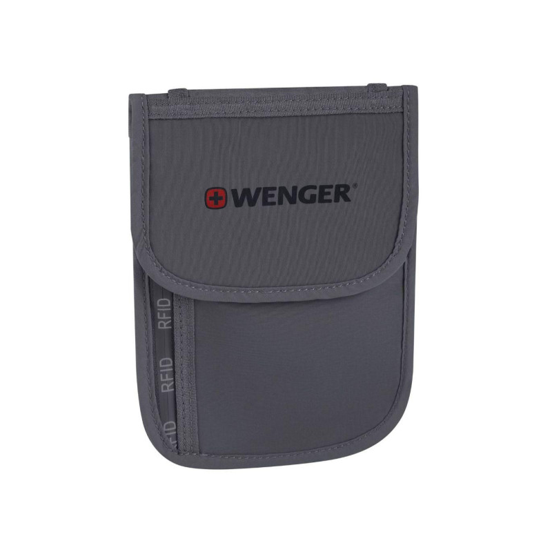 Портмоне за врат Wenger Travel Document RFID Neck Pouch, сиво