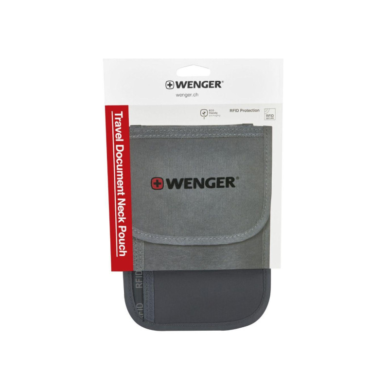 Портмоне за врат Wenger Travel Document RFID Neck Pouch, сиво