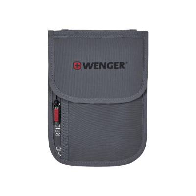 Портмоне за врат Wenger Travel Document RFID Neck Pouch, сиво