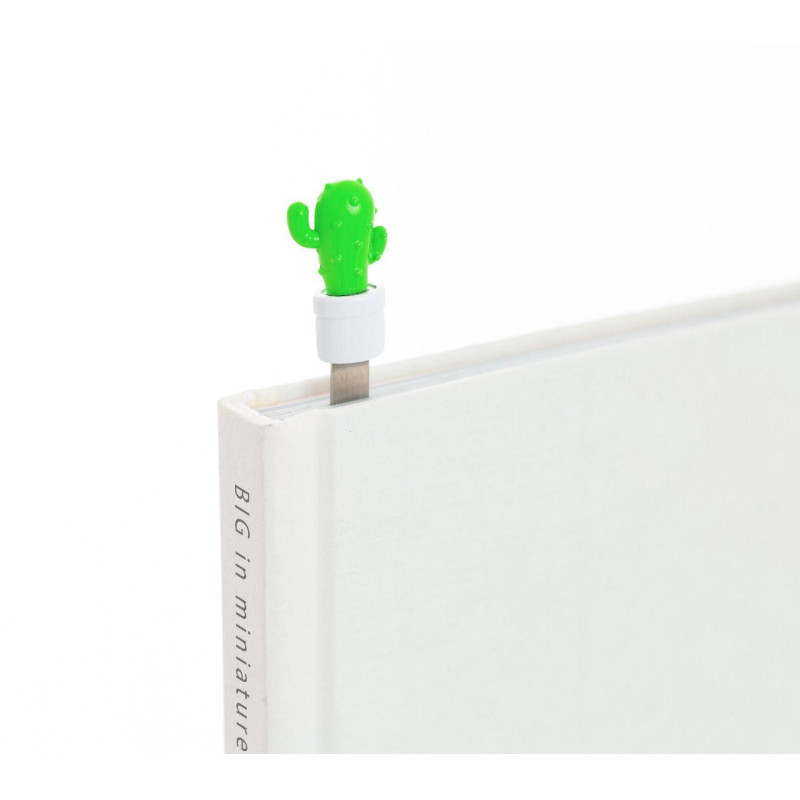 Разделител за книги Metalmorphose, Cactus in white pot