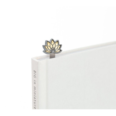 Разделител за книги Metalmorphose, Lotus Flower pearl gold