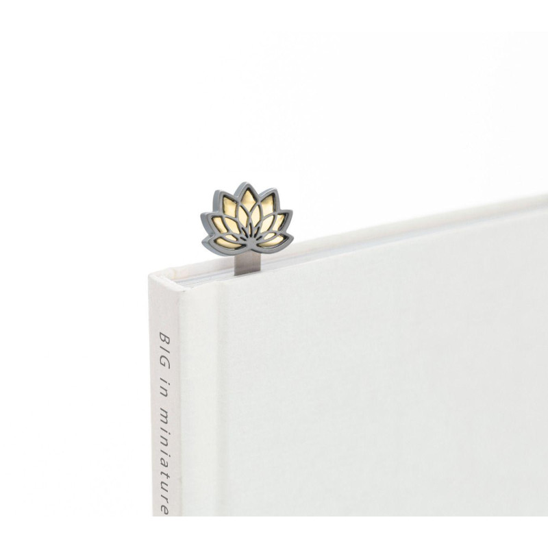 Разделител за книги Metalmorphose, Lotus Flower pearl gold