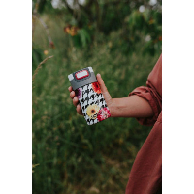 Термочаша от неръждаема стомана Kambukka Etna с термокапак 3 в 1 Snapclean®, 300 мл, Floral Patchwork