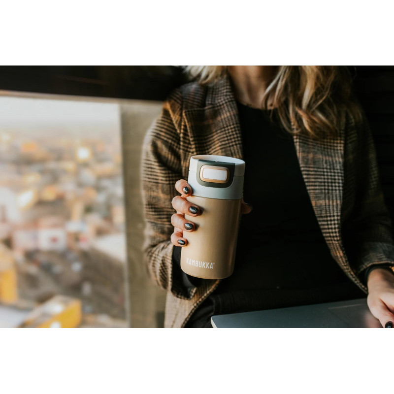 Термочаша от неръждаема стомана Kambukka Etna с термокапак 3 в 1 Snapclean®, 300 мл, Iced Latte