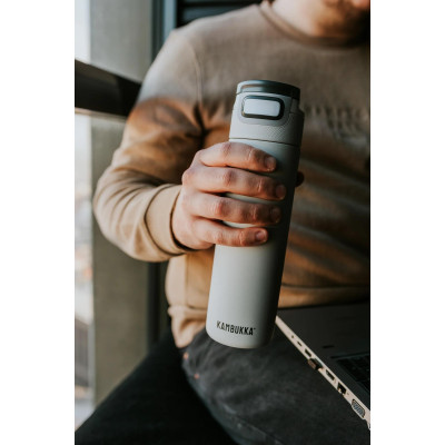Термочаша от неръждаема стомана Kambukka Etna с термокапак 3 в 1 Snapclean®, 500 мл, Uncertain Grey