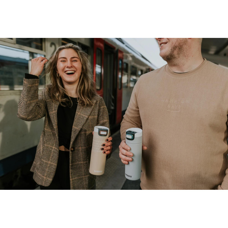 Термочаша от неръждаема стомана Kambukka Etna с термокапак 3 в 1 Snapclean®, 500 мл, Uncertain Grey