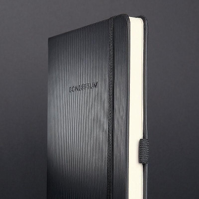 Бележник Sigel - CONCEPTUM, A4, на редове, твърди корици, черен