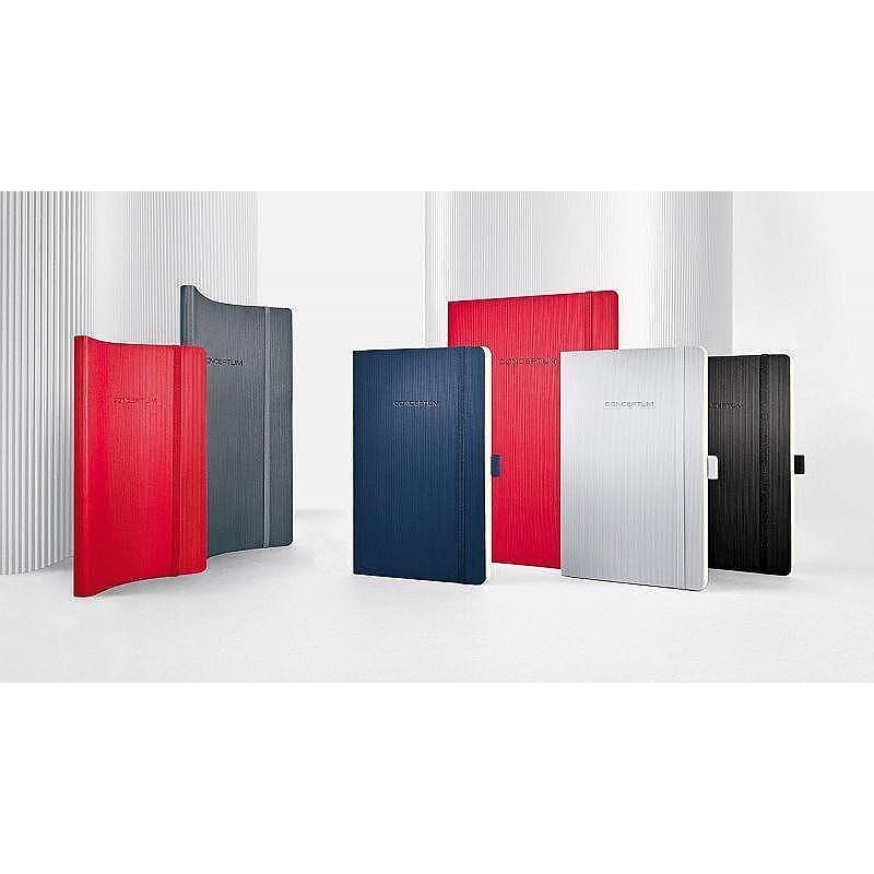 Бележник Sigel CONCEPTUM®, A5, на редове, мека корица, черен