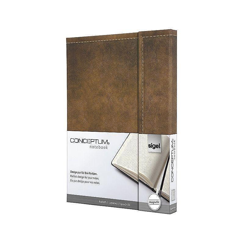 Бележник Sigel - CONCEPTUM, A5, ретро дизайн, магнитно затваряне