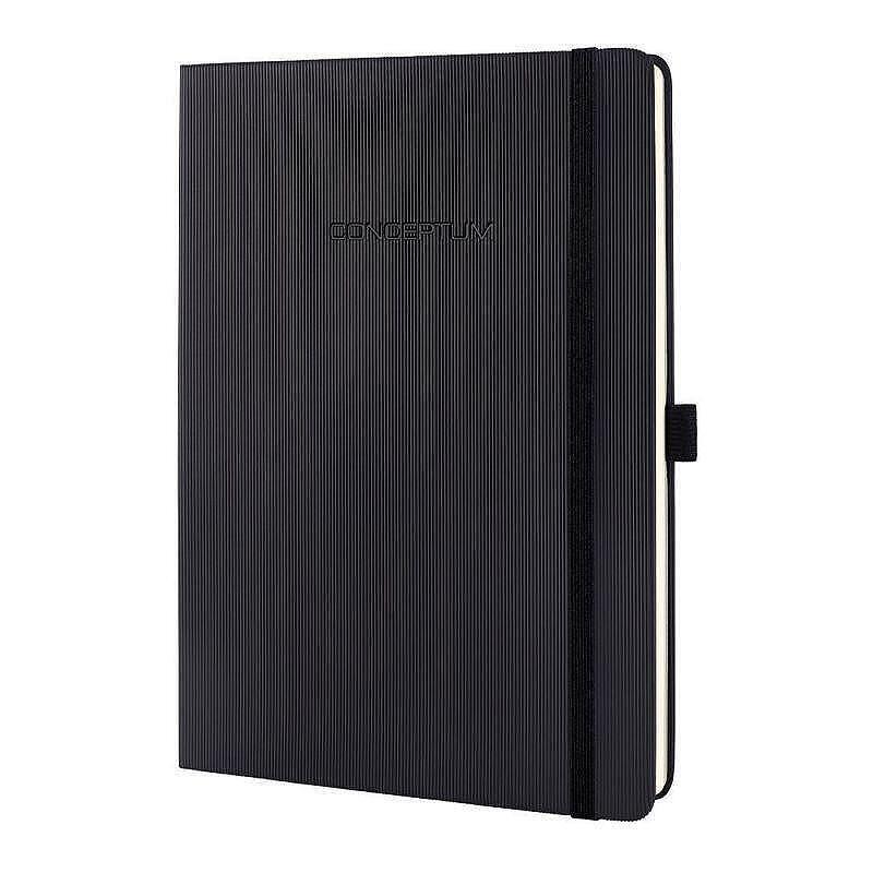 Бележник Sigel - CONCEPTUM, B5, на квадрати, твърда корица, черен