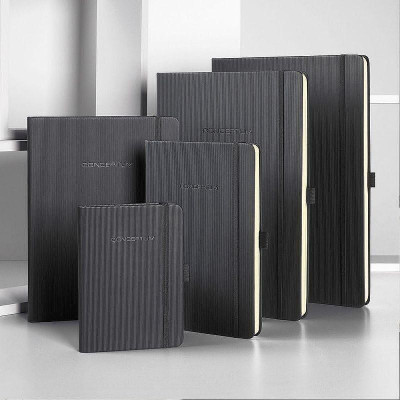 Бележник Sigel - CONCEPTUM, B5, на квадрати, твърда корица, черен