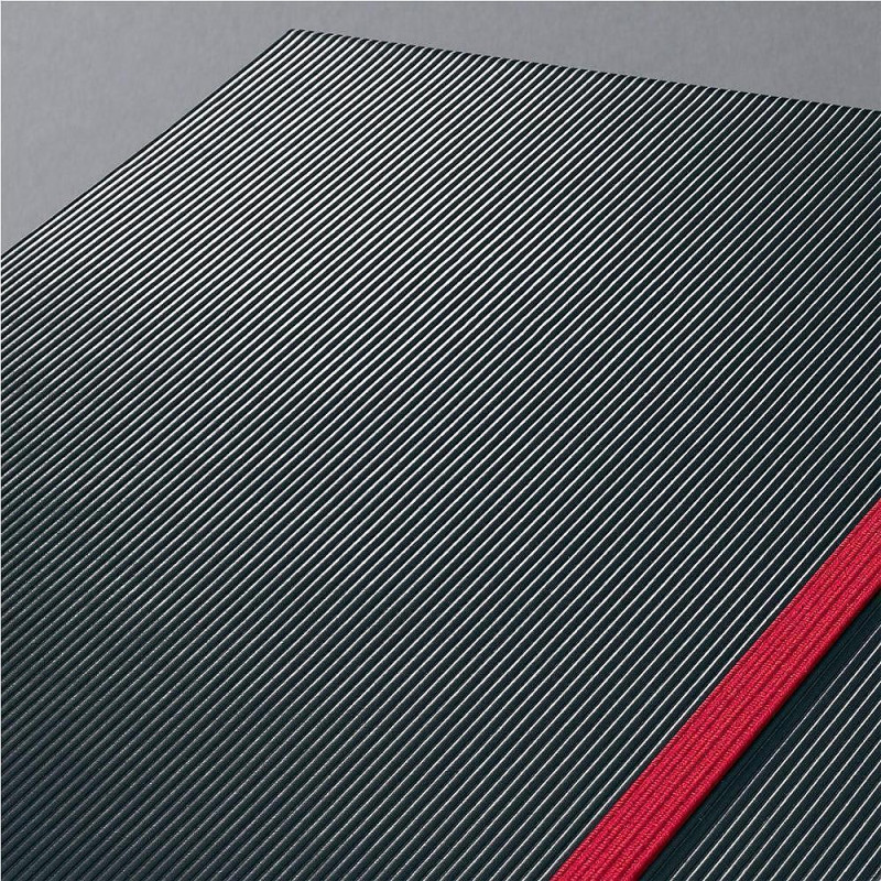 Бележник Sigel - Conceptum Red Edition, A5, на квадрати, твърди корици, черен