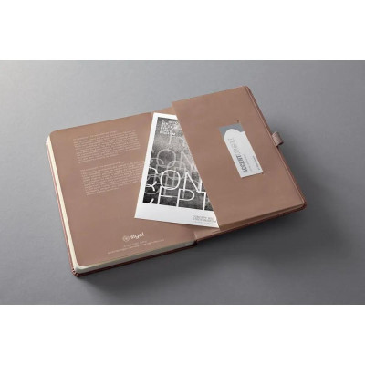 Бележник Sigel - Conceptum Rose Gold, A5, линиран, с твърди корици