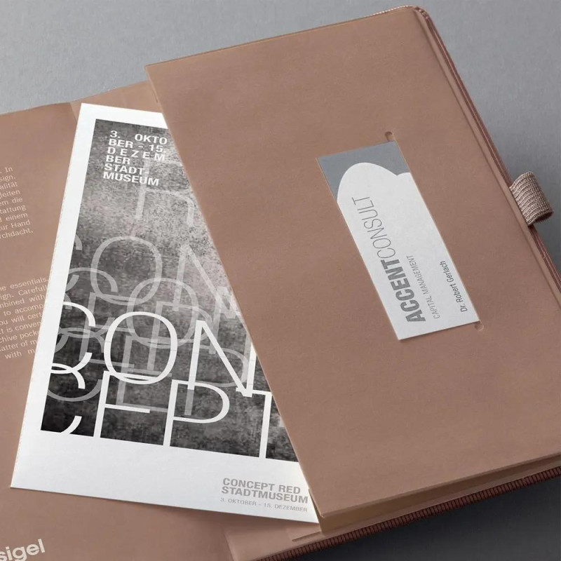 Бележник Sigel - Conceptum Rose Gold, A5, линиран, с твърди корици