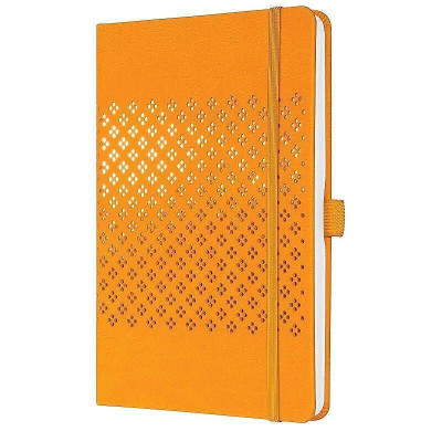 Бележник Sigel - Jolie, A5, на редове, твърди корици, оранжев