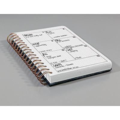 Бележник Sigel - Jolie Fly Me To The Moon, A5, твърди корици, спирала