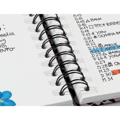 Бележник Sigel - Jolie Leo, A5, твърди корици, спирала