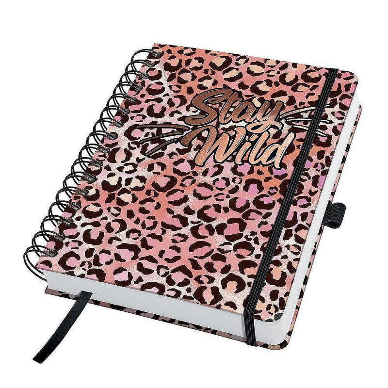 Бележник Sigel - Jolie Leo, A5, твърди корици, спирала