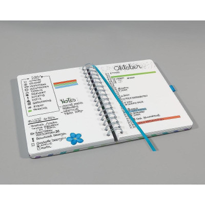 Бележник Sigel - Jolie Rainbow, A5, нелиниран, спирала