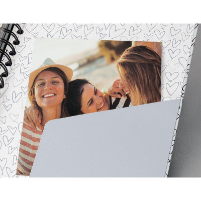 Бележник Sigel - Jolie Wild at Heart A5, твърди корици, спирала