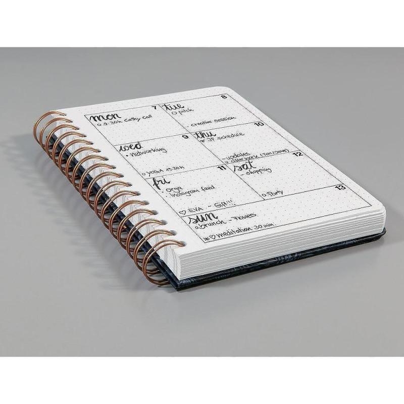 Бележник Sigel - Jolie Wild at Heart A5, твърди корици, спирала