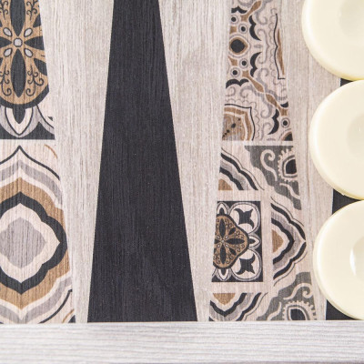 Дървена табла Manopoulos - Марокански мотив, 53x48 см