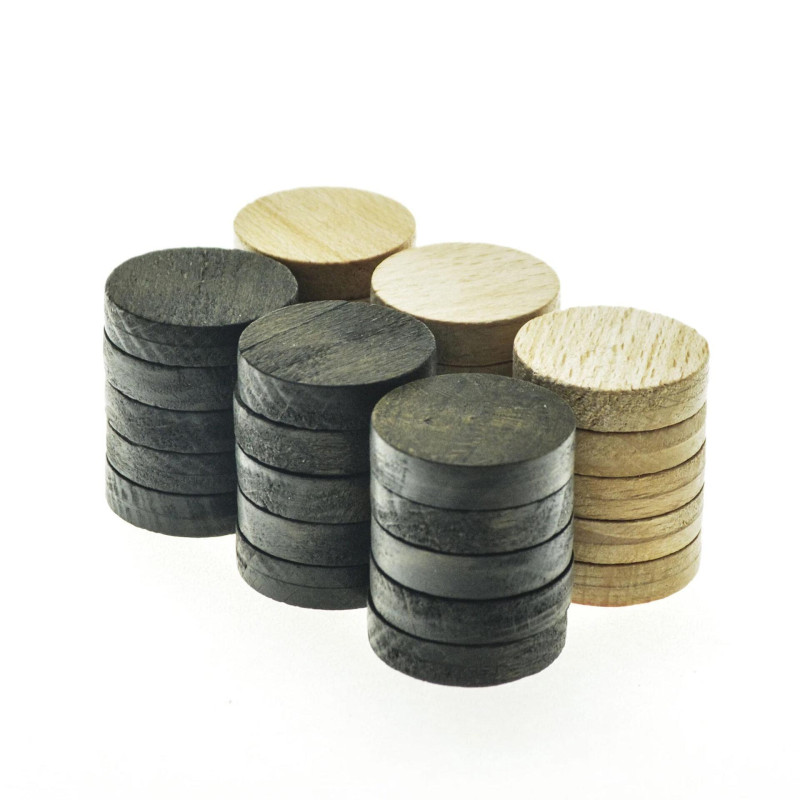 Дървени пулове за табла Manopolous