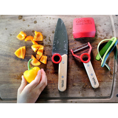 Детски комплект Opinel Le Petit Chef, червен