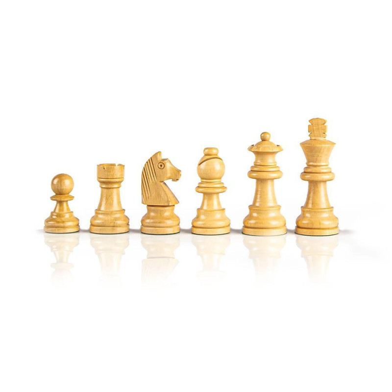 Фигури за шах Manopoulos - Staunton, утежнени, 6.5см цар