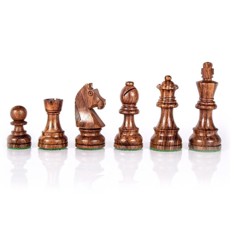 Фигури за шах Manopoulos - Staunton, утежнени, 8.5см цар