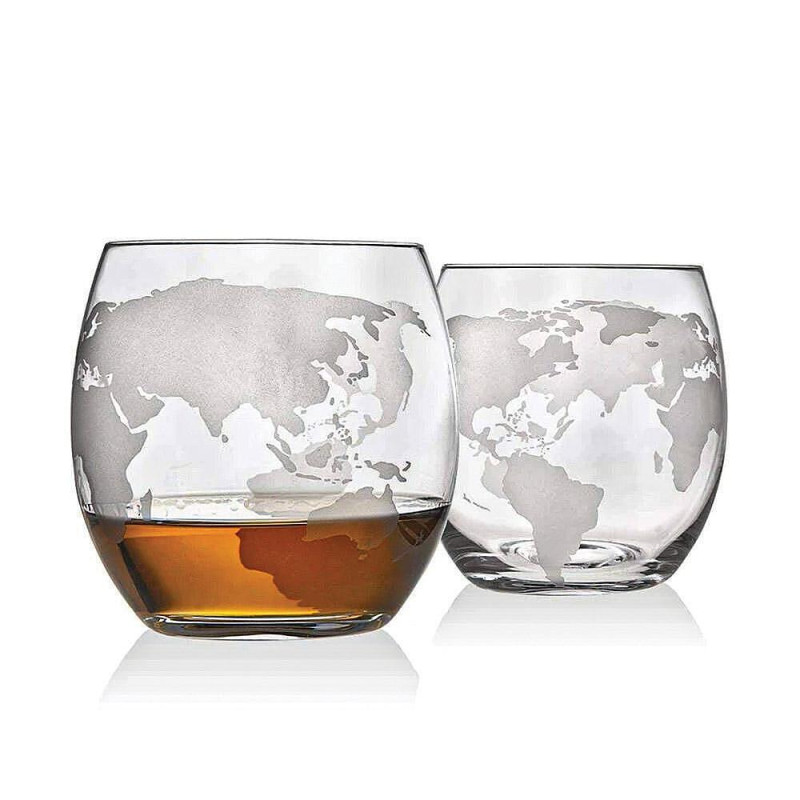 Глобус-декантер Mikamax - Globe Decanter Set, с 2x уиски чаши
