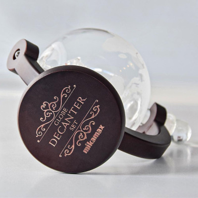 Глобус-декантер Mikamax - Globe Decanter Set, с 2x уиски чаши