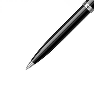 Химикалка Sheaffer - 100 Glossy Black Lacquer/Chrome