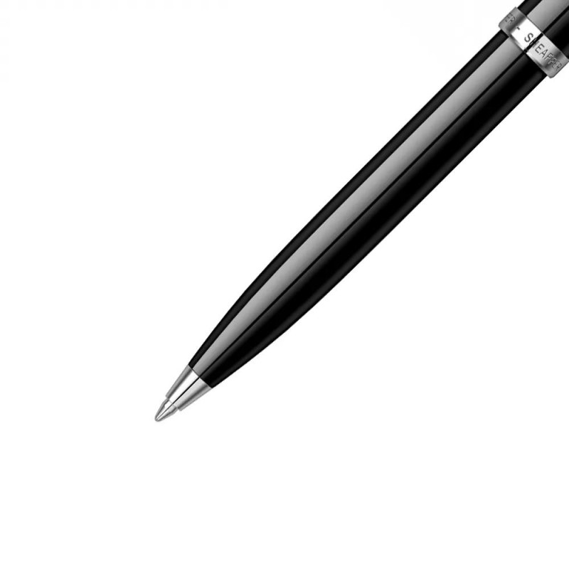 Химикалка Sheaffer - 100 Glossy Black Lacquer/Chrome