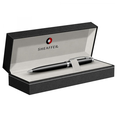 Химикалка Sheaffer - 100 Glossy Black Lacquer/Chrome