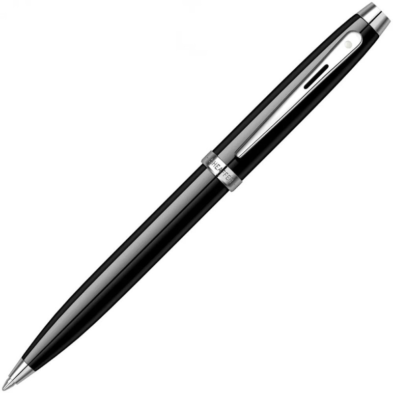 Химикалка Sheaffer - 100 Glossy Black Lacquer/Chrome