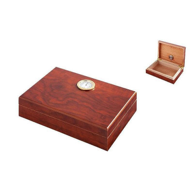 Хумидор Winjet, с овлажнител и хигрометър, до 10 пури, кафяв