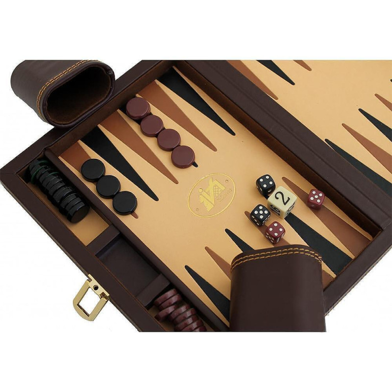 Италианска табла за игра Italfama - Folding Leatherette, 37 x 23 x 2.8 см