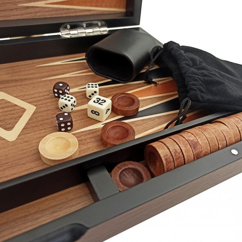 Италианска табла за игра Italfama - Wood Saxon, 38 x 47.4 x 2.8 см